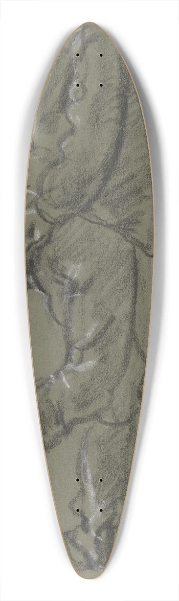 Philipp Rumpf - Schlittschuhlufer und Beinstudie 39.3 inch art pintail longboard deck