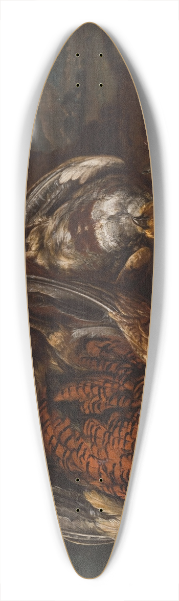 Philipp von Purgau - Slaughtered Birds 39.3 inch art pintail longboard deck