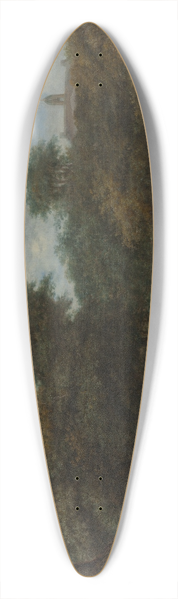 Philips Koninck - Forest Clearing with Cattle 39.3 inch art pintail longboard deck