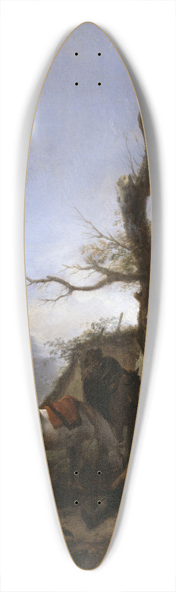 Philips Wouwerman - Halt of Travellers 39.3 inch art pintail longboard deck