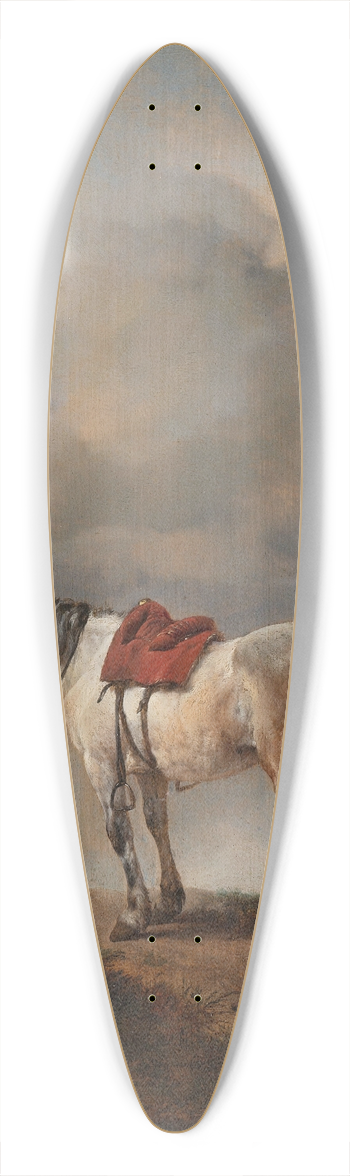 Philips Wouwerman - The Grey Horse 39.3 inch art pintail longboard deck