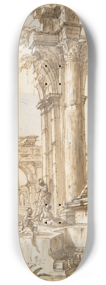 Giovanni Paolo Panini - A RomanCapriccio 8.25 inch art skate deck