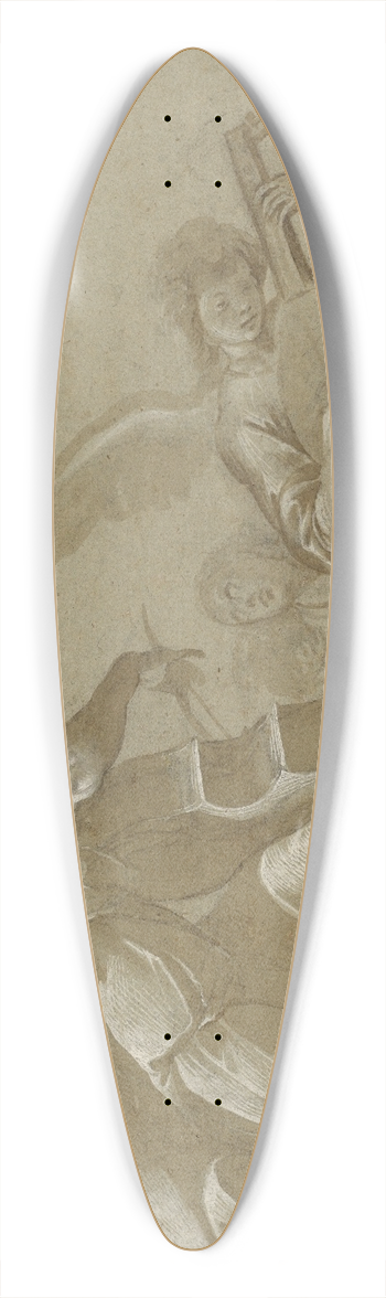 Pier Francesco Mazzucchelli - Angel 39.3 inch art pintail longboard deck