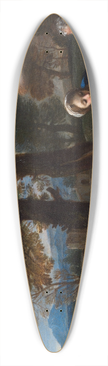 Pier Francesco Mola - The Rest on the Flight into Egypt 39.3 inch art pintail longboard deck