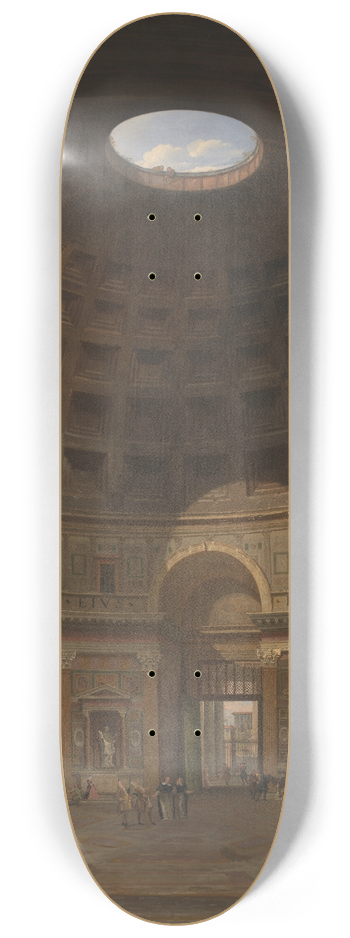 Giovanni Paolo Panini - Interior Of The Pantheon, Rome 8.25 inch art skate deck