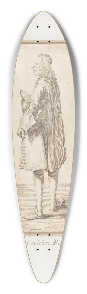 Pier Leone Ghezzi - Abb Jean-Antoine Nollet 39.3 inch art pintail longboard deck
