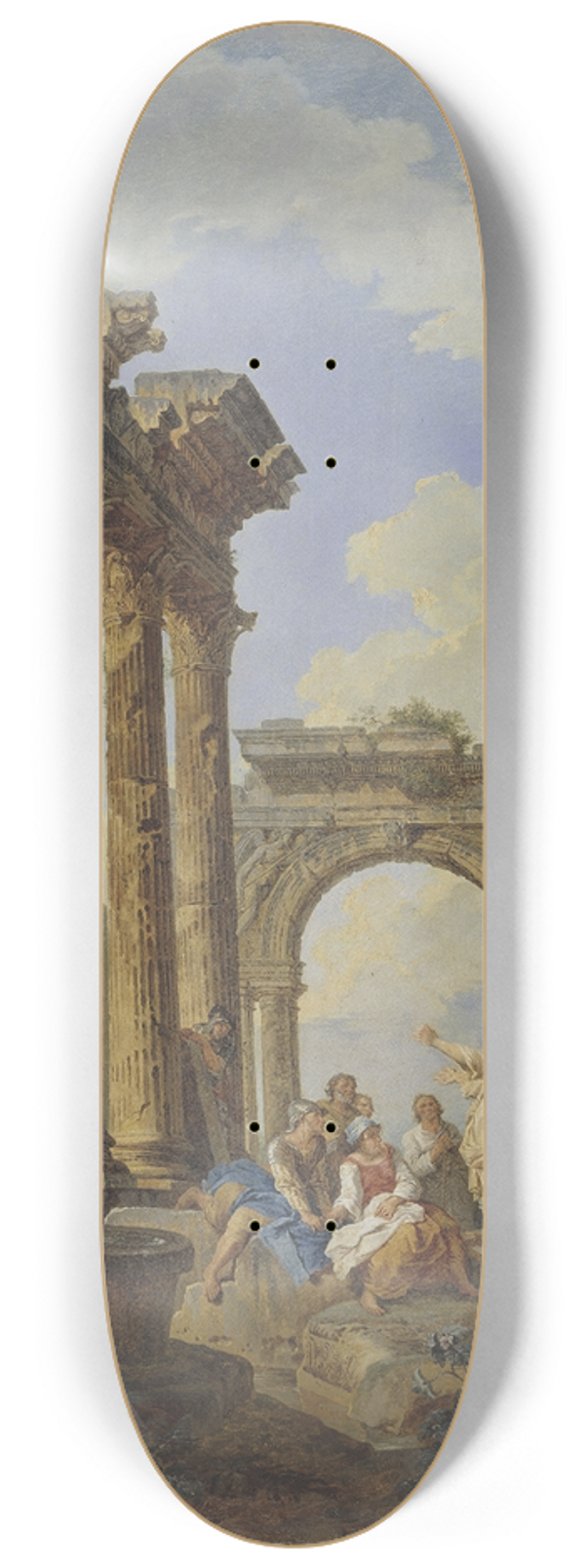 Giovanni Paolo Panini - Roman Ruins 8.25 inch art skate deck
