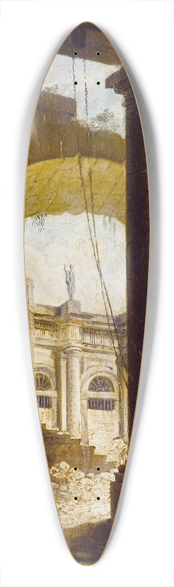 Pierre-Antoine Demachy - Dmolition dun difice composite 39.3 inch art pintail longboard deck