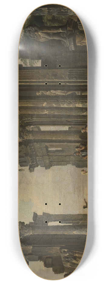 Giovanni Paolo Panini - Roman ruins 8.25 inch art skate deck
