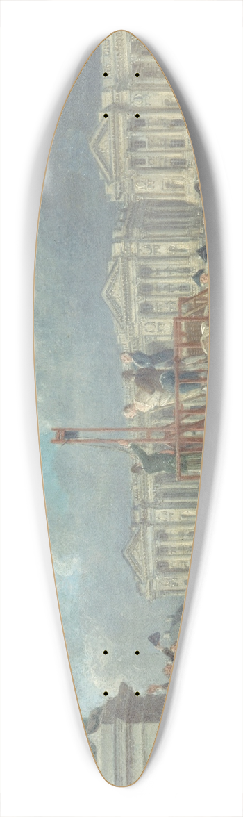Pierre-Antoine Demachy - Une excution capitale, place de la Rvolution 39.3 inch art pintail longboard deck