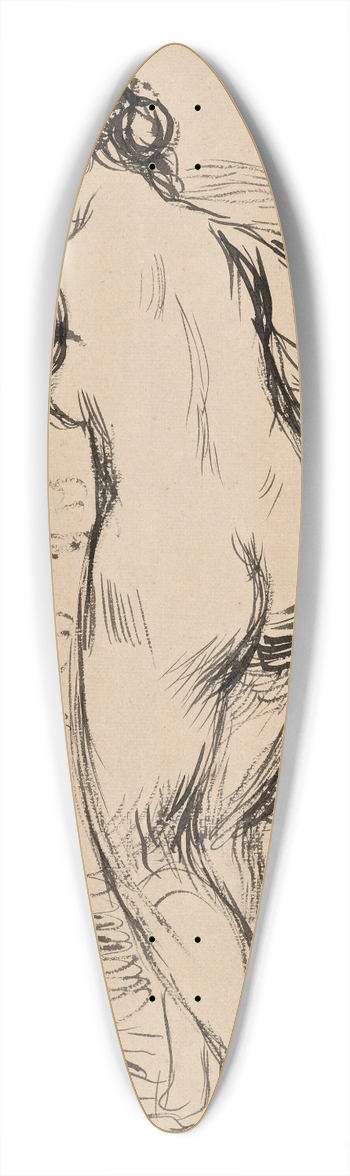 Pierre-Auguste Renoir - Baigneuse 39.3 inch art pintail longboard deck