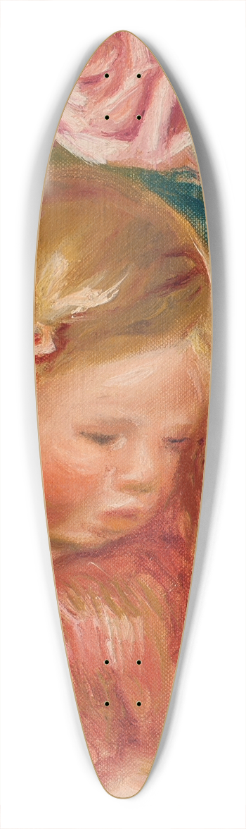 Pierre-Auguste Renoir - Coco dans les roses 39.3 inch art pintail longboard deck