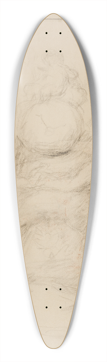 Pierre-Auguste Renoir - Grandfather clock 39.3 inch art pintail longboard deck