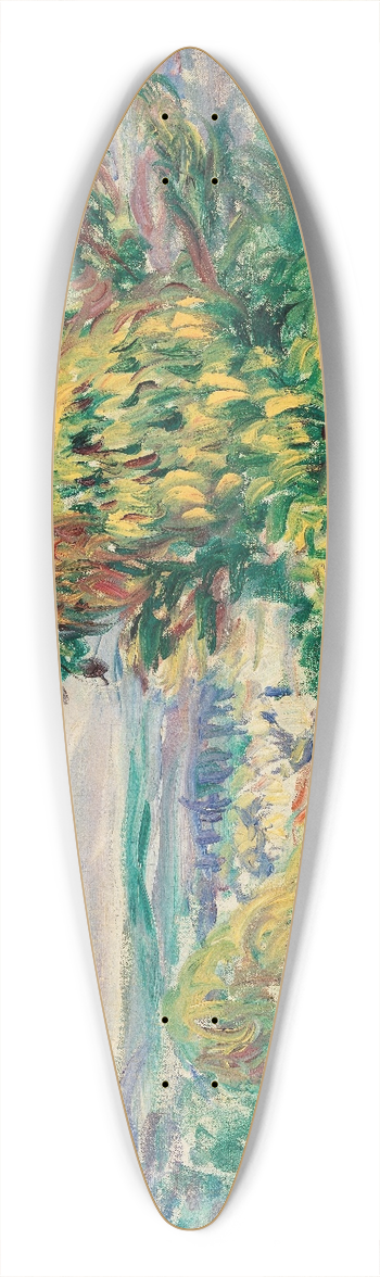 Pierre-Auguste Renoir - Landscape 39.3 inch art pintail longboard deck