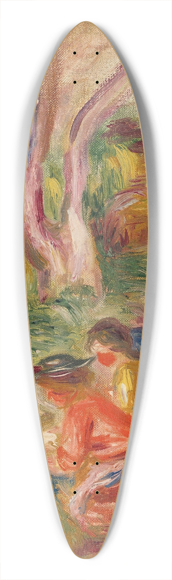 Pierre-Auguste Renoir - Les Laveuses 39.3 inch art pintail longboard deck