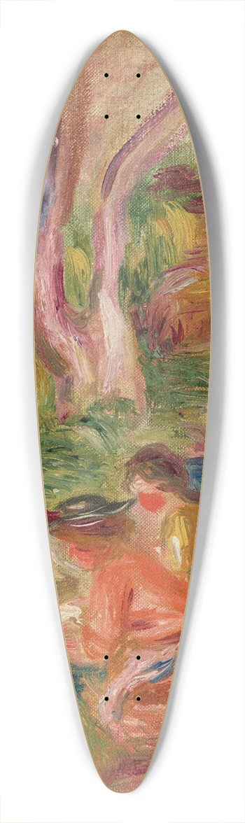 Pierre-Auguste Renoir - Les Laveuses 39.3 inch art pintail longboard deck