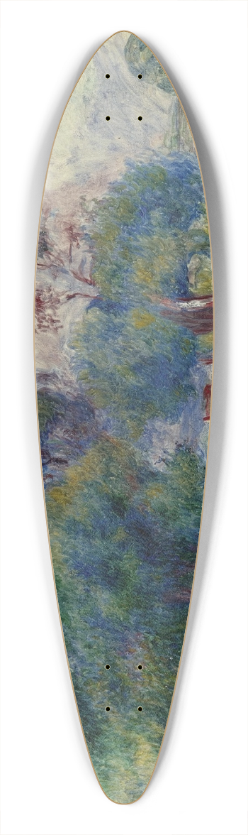 Pierre-Auguste Renoir - Paysage dEssoyes 39.3 inch art pintail longboard deck