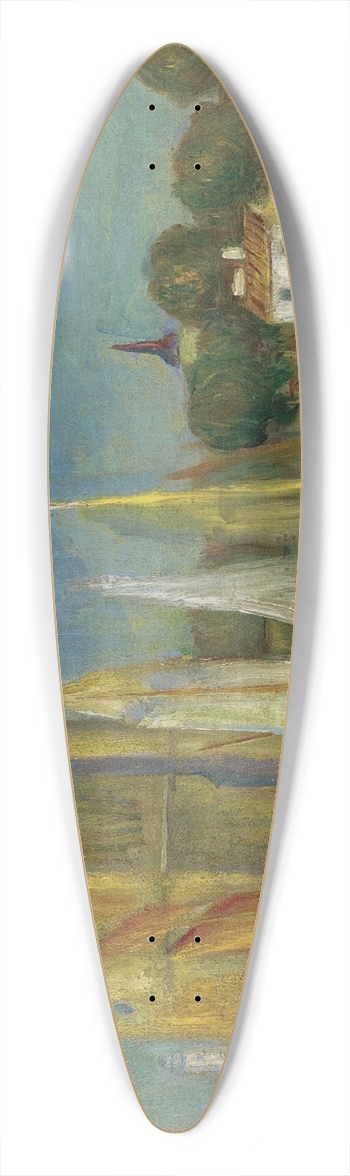 Pierre-Auguste Renoir - Port De La Rochelle 39.3 inch art pintail longboard deck