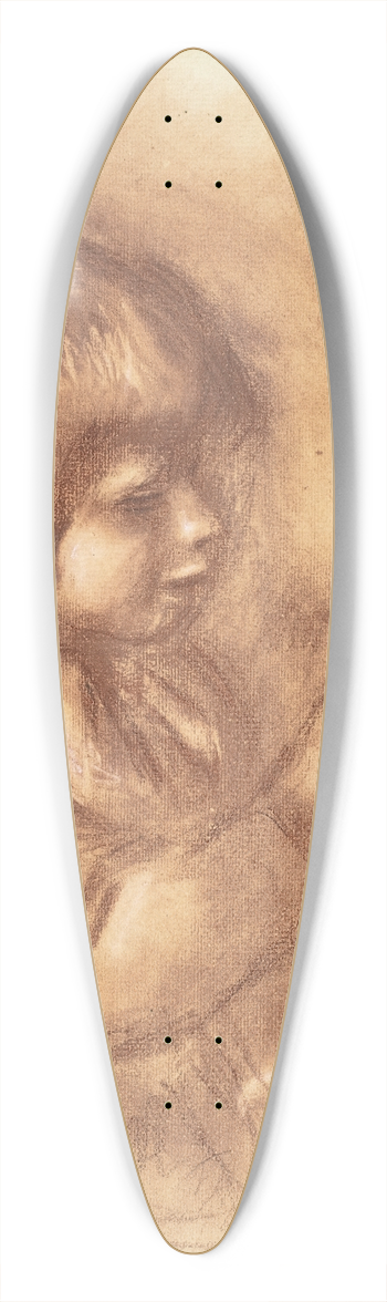 Pierre-Auguste Renoir - The Artists Son Claude or Coco 39.3 inch art pintail longboard deck