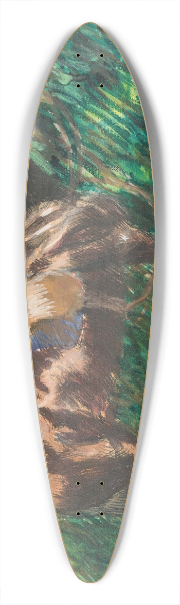 Pierre-Auguste Renoir - Un Cheval 39.3 inch art pintail longboard deck
