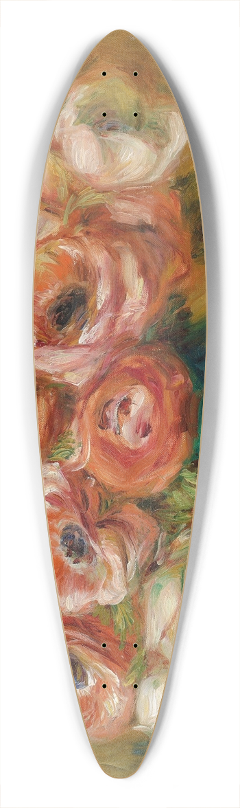 Pierre-Auguste Renoir - Vase danmones 39.3 inch art pintail longboard deck