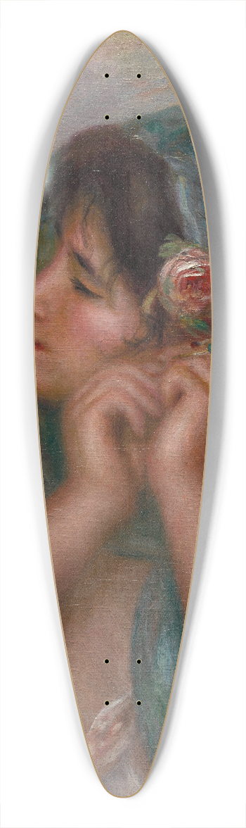 Pierre-Auguste Renoir - Young Woman Arranging Her Earring 39.3 inch art pintail longboard deck