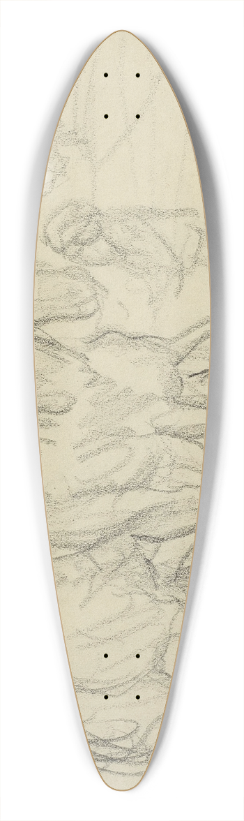 Pierre Bonnard - Deux chevaux et Lad 39.3 inch art pintail longboard deck