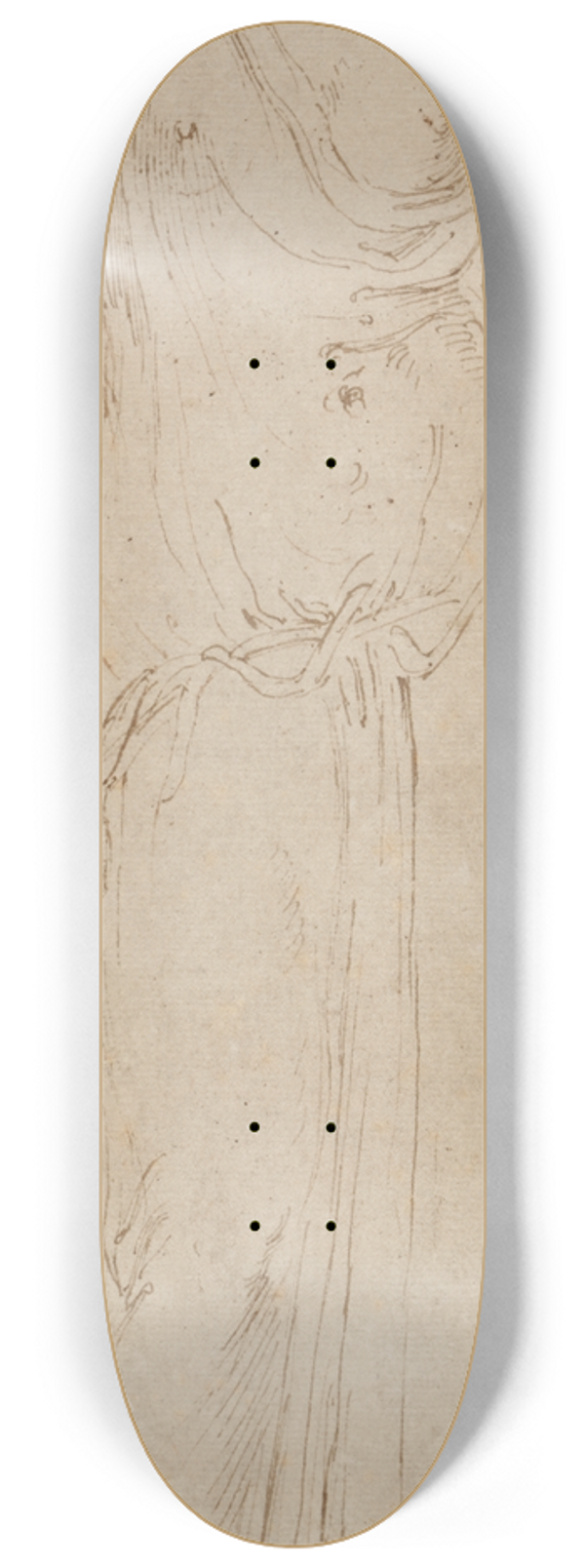 Girolamo Da Carpi - Standing figure 8.25 inch art skate deck