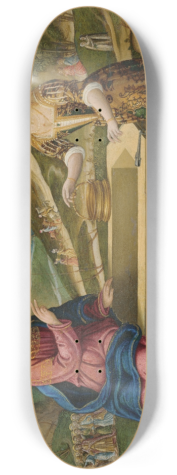 Girolamo da Santacroce - Christ and the Woman of Samaria 8.25 inch art skate deck