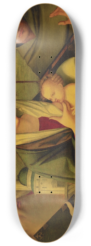 Girolamo da Santacroce - Madonna And Child With St. Jerome And St. Francis 8.25 inch art skate deck