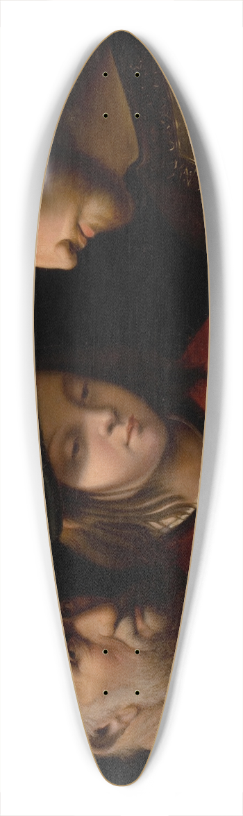 Pierre Carloni - Three Men Reading a Musical Score 39.3 inch art pintail longboard deck