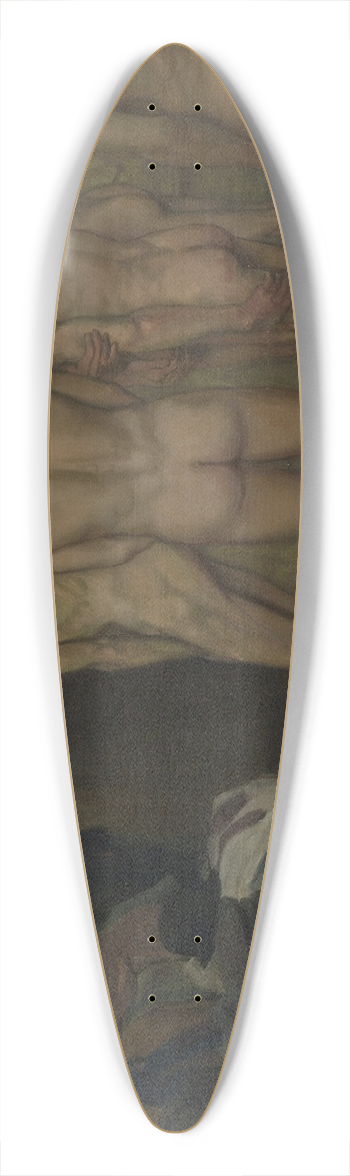 Pierre Georges Jeanniot - Conscrits 39.3 inch art pintail longboard deck