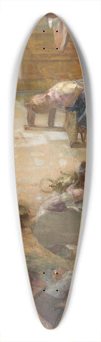 Pierre Jacques Dierckx - Interior 39.3 inch art pintail longboard deck
