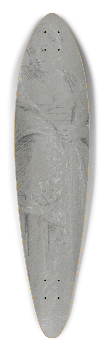 Pierre-Jacques Volaire - Three Figures 39.3 inch art pintail longboard deck
