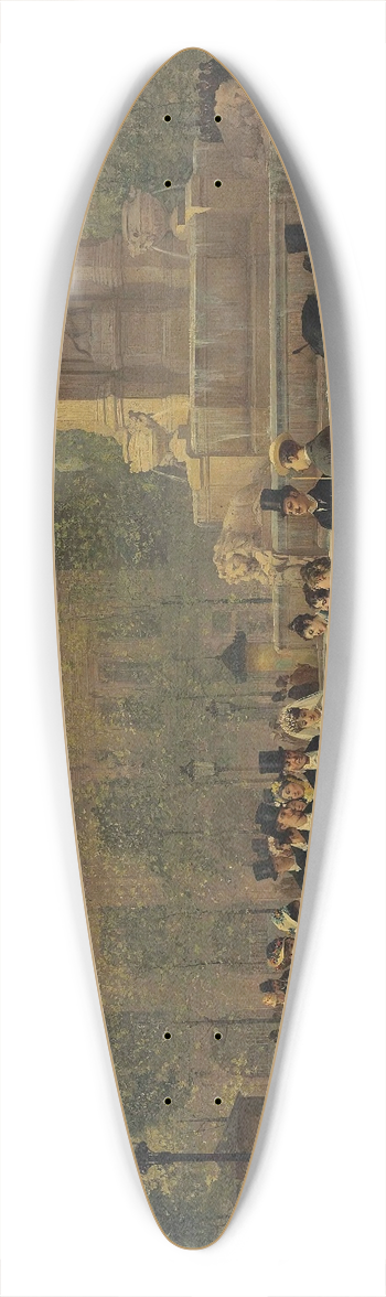 Pierre-Marie Beyle - The Wedding Procession 39.3 inch art pintail longboard deck