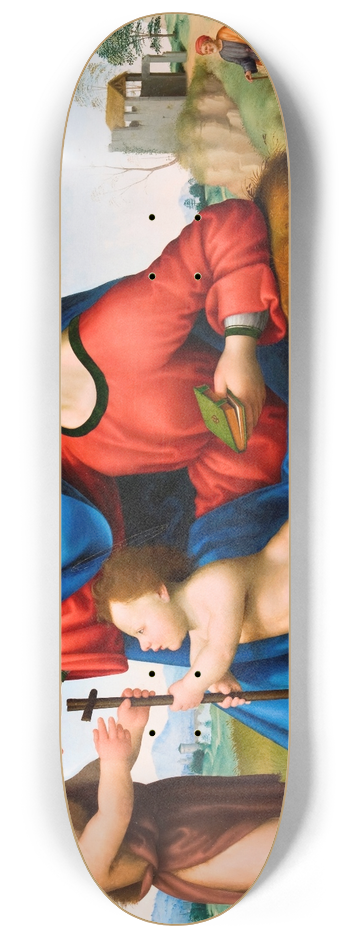 Giuliano Bugiardini - Madonna and Child with the Young St John the Baptist 8.25 inch art skate deck