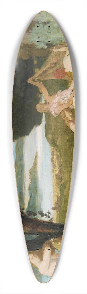 Pierre Puvis de Chavannes - Sketch For Summer; The Bath 39.3 inch art pintail longboard deck