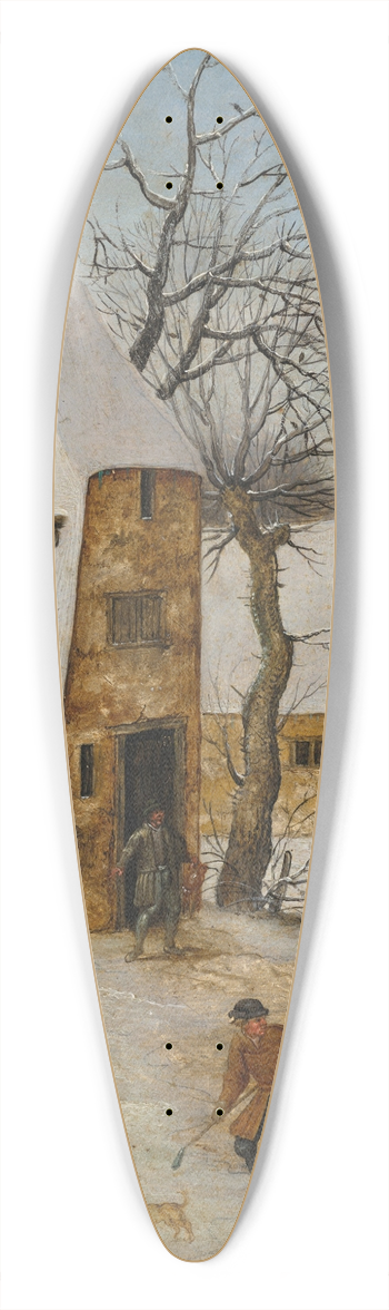Pieter Brueghel The Younger - Winter 39.3 inch art pintail longboard deck