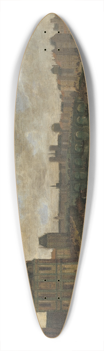 Pieter Casteels - La Porte de la Confrence 39.3 inch art pintail longboard deck