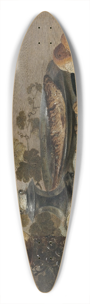 Pieter Claesz - Still Life with a Fish 39.3 inch art pintail longboard deck
