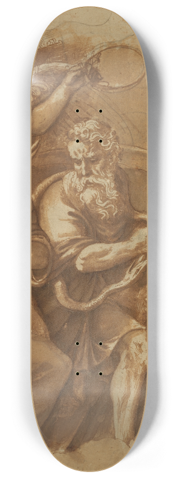 Giulio Romano - Victory, Janus, Chronos and Gaea 8.25 inch art skate deck