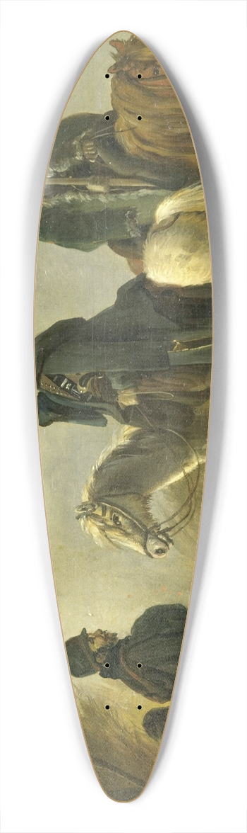 Pieter Gerardus van Os - Cossack Outpost in 1813 39.3 inch art pintail longboard deck