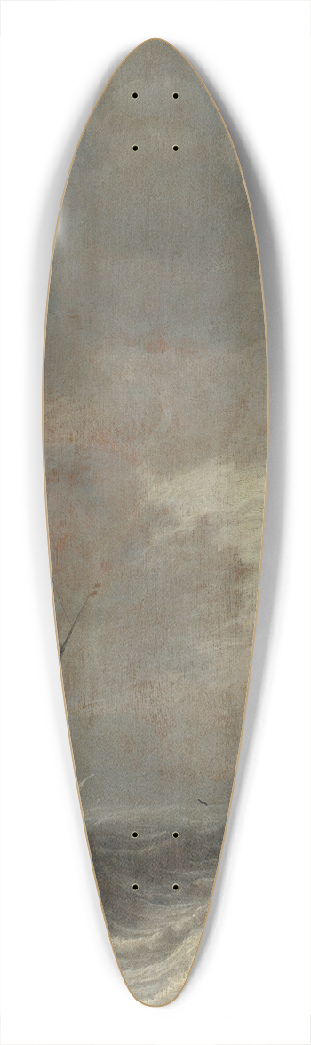Pieter Mulier the Elder - Segelboote und Ruderboote auf bewegter See 39.3 inch art pintail longboard deck