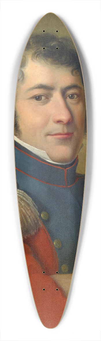 Pieter Recco - Portrait of the Staff Quartermaster Sergeant Leonhard Miville-Keller 39.3 inch art pintail longboard deck