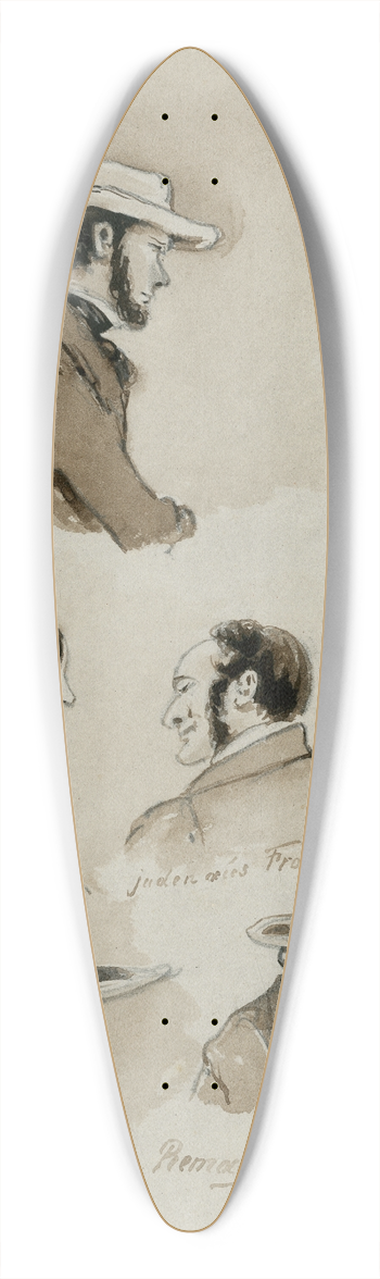 Pieter van Loon - Duitse typen, waaronder Joden 39.3 inch art pintail longboard deck