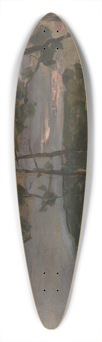 Piet Mondrian - Field with Young Trees in the Foreground 39.3 inch art pintail longboard deck