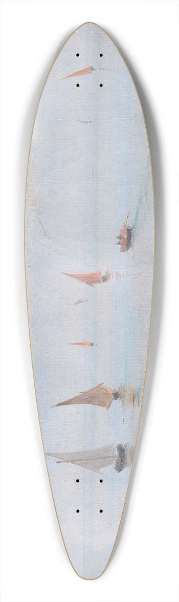 Pietro Barucci - Chioggia 39.3 inch art pintail longboard deck