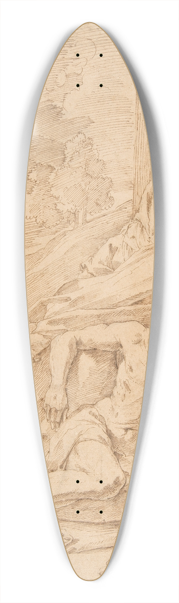 Pietro Testa - The Virgin Lamenting over the Dead Christ 39.3 inch art pintail longboard deck