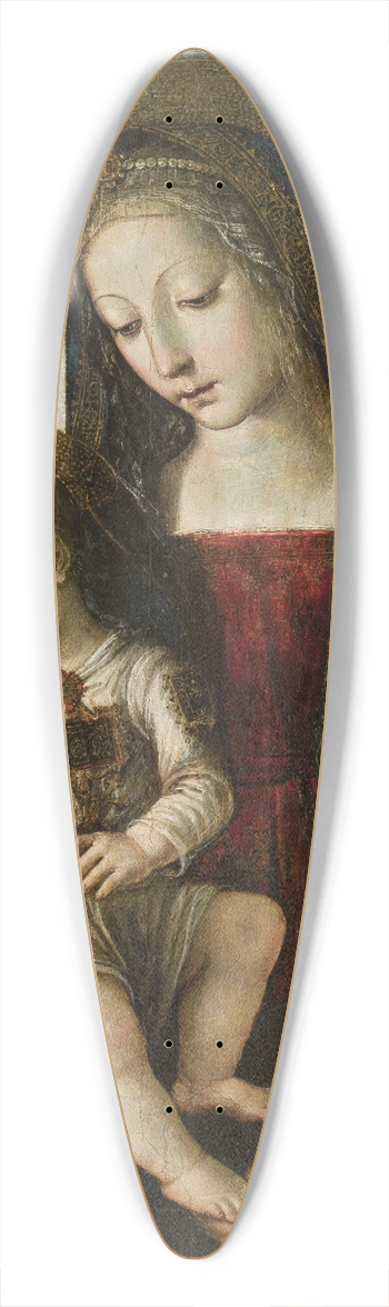 Pinturicchio - Madonna with Child Jesus and St. John 39.3 inch art pintail longboard deck