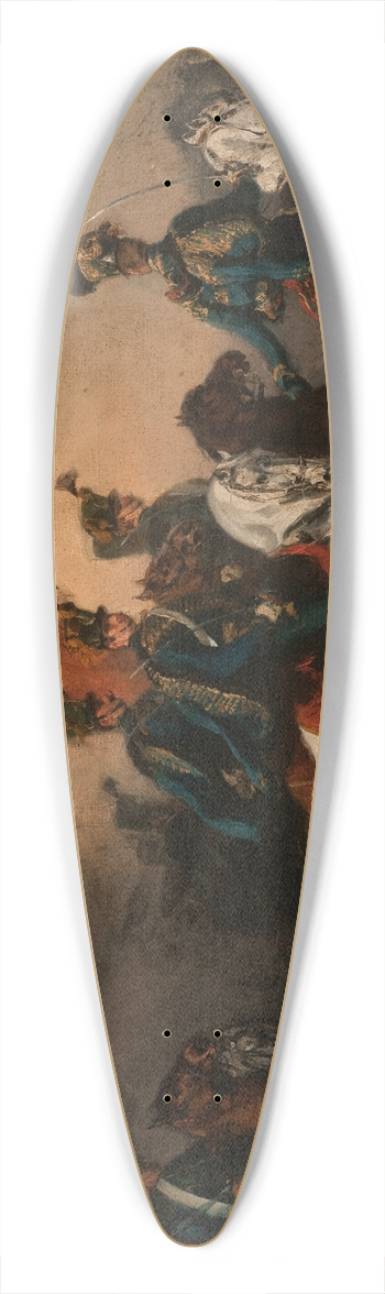 Piotr Michaowski - Blue Hussars 39.3 inch art pintail longboard deck